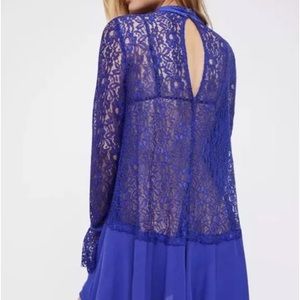 Free people secret origins lace dress violet